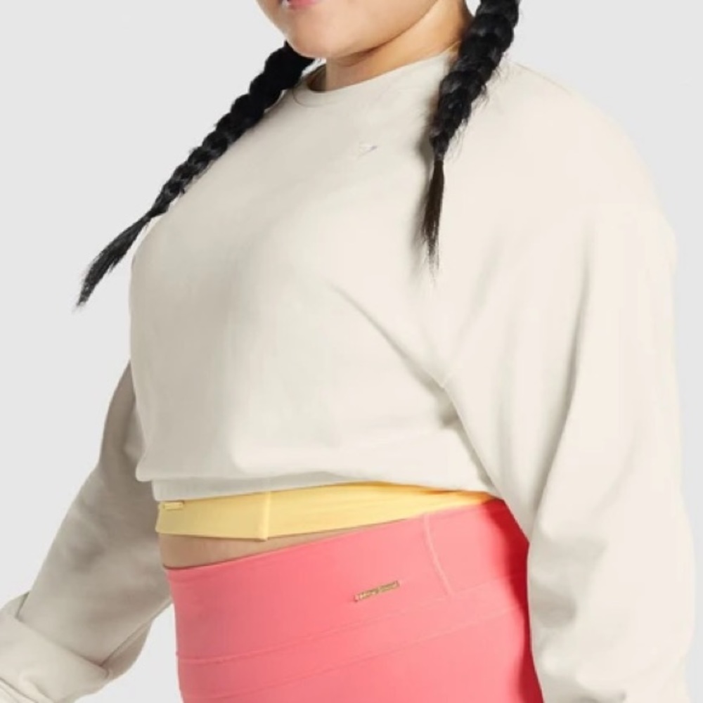 🤎 *NEW* Gymshark x Whitney Simmons V3 - Cropped Pullover - Picture 7 of 8